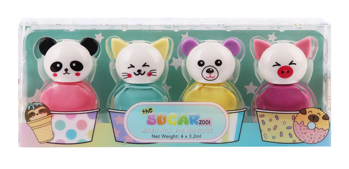 SUGAR ZOO MIXED NAIL KIT 4PK