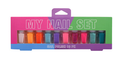 NEON NAIL POLISH 10PC