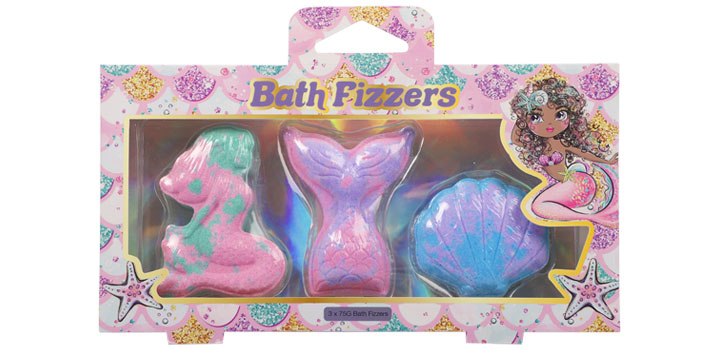MERMAID TALES BATH FIZZER 3PK