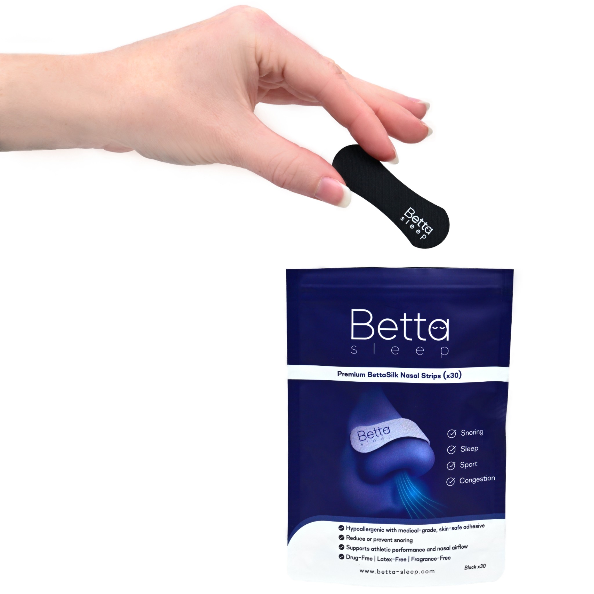 Betta Sleep Nasal Strips – 30 Pack