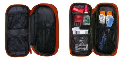 MediCore - Travel Medication Organiser Bag - Emergency Medical Pouch Insulated EpiPen Carry Bag with Ice pack