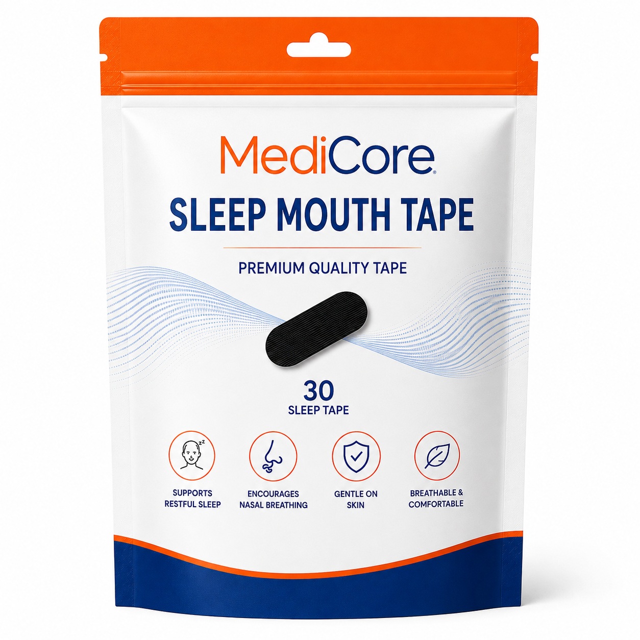 MediCore Sleep Mouth Tape – 30 Pack