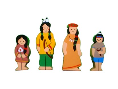 Native American Family of 4