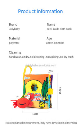 Peek Inside Crab and Friends cloth book