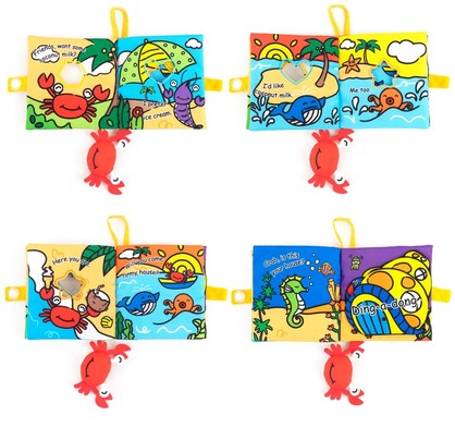 Peek Inside Crab and Friends cloth book