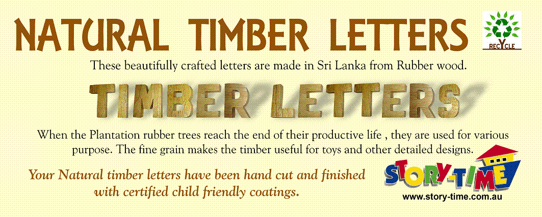 Natural Timber Letters