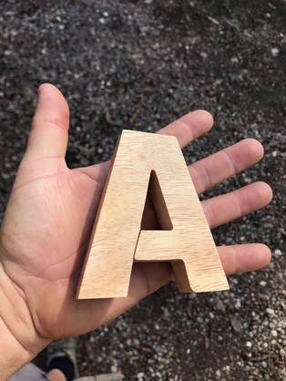 Natural Timber Letters