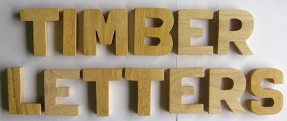 Natural Timber Letters