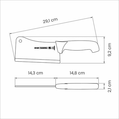Professional Black 15cm Cleaver