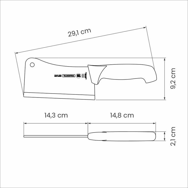 Professional Black 15cm Cleaver