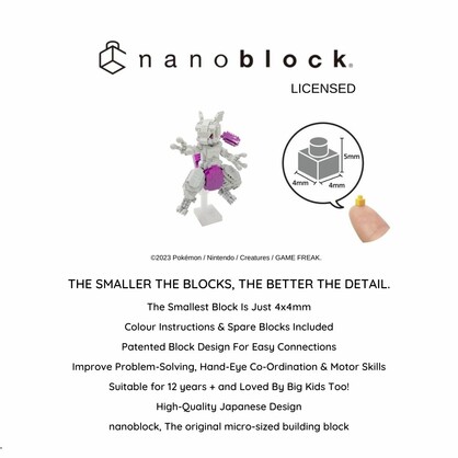 Pokémon nanoblock - Deluxe Mewtwo