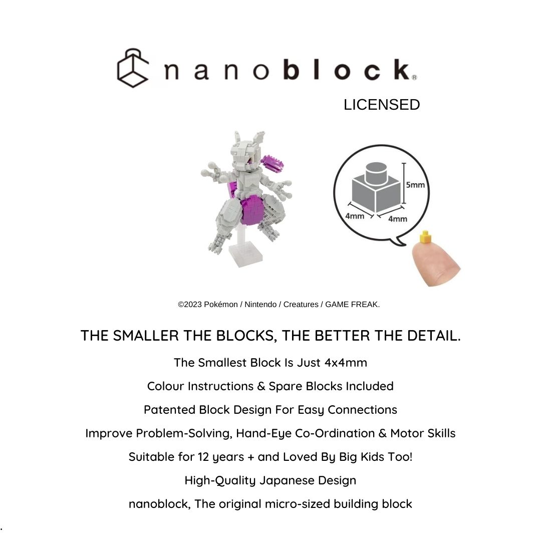 Pokémon nanoblock - Deluxe Mewtwo