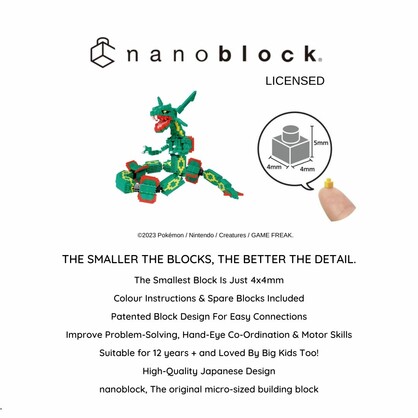 Pokémon nanoblock - Extreme Deluxe Rayquaza