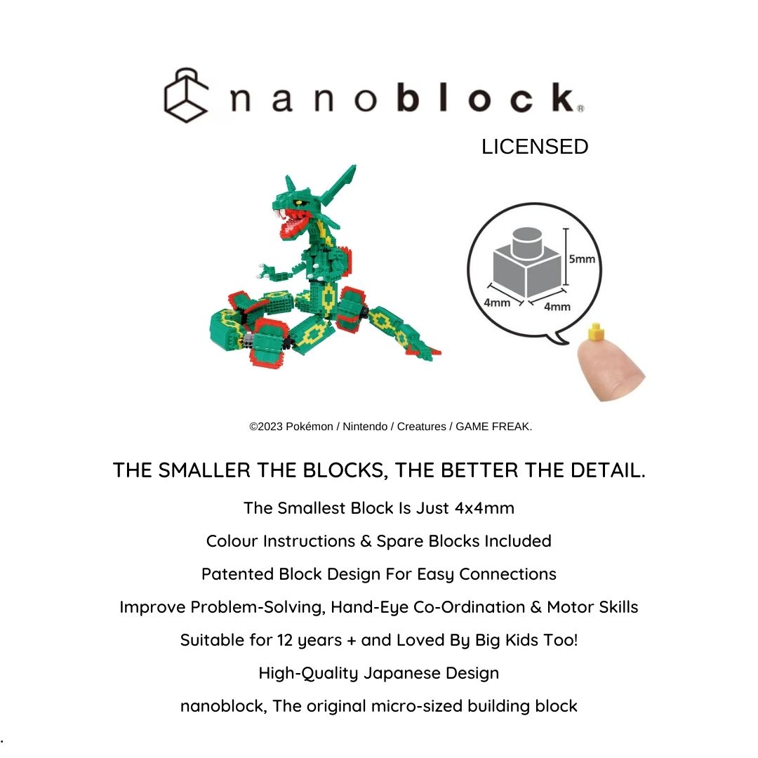 Pokémon nanoblock - Extreme Deluxe Rayquaza