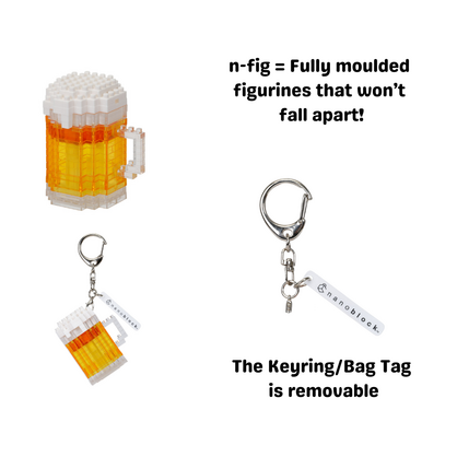 N-FIG - Fab Food Beer - Key Chain / Bag Tag