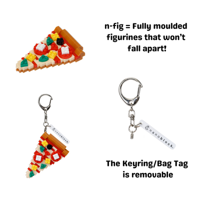 N-FIG - Fab Food Pizza - Key Chain / Bag Tag