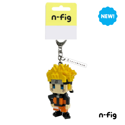 N-FIG - Naruto Uzumaki - nanoblock inspired figurines on removable key chains or bag tags.