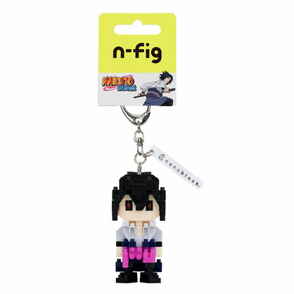 N-FIG - Naruto Sasuke Uchiha - nanoblock inspired figurines on removable key chains or bag tags.