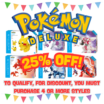 Pokemon Deluxe @ 25% OFF When you purchase 4 or More styles