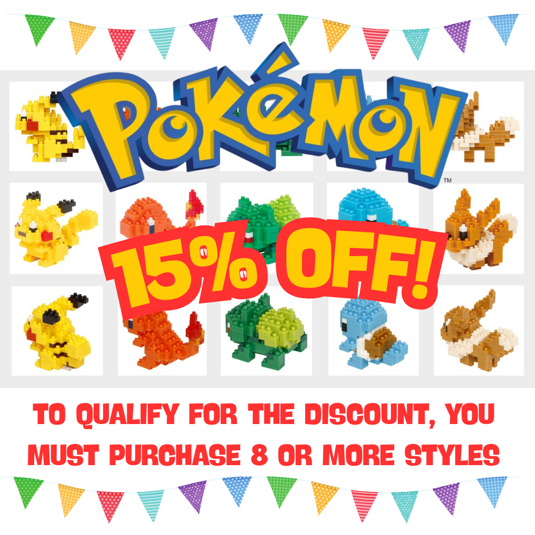 Pokemon & Pokmon RS @ 15% OFF When you purchase 8 or More styles