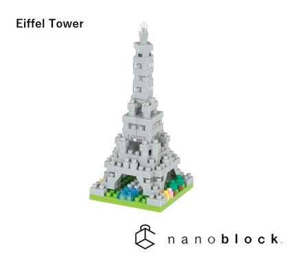 nanoblock - Eiffel Tower - Paris, Banks of The Siene