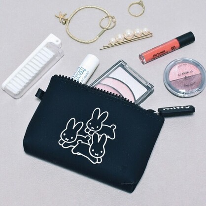 P+G Design - NUU Small Miffy Black Zipper Case (DB)