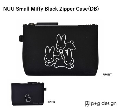P+G Design - NUU Small Miffy Black Zipper Case (DB)