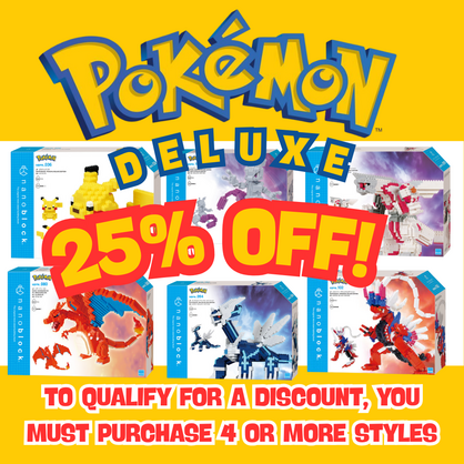 Pokemon Deluxe @ 25% OFF When you purchase 4 or More styles