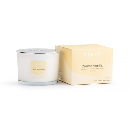 Creme Vanilla Candle 3 Wick