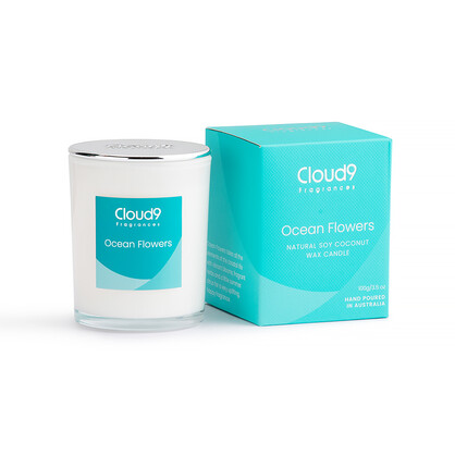 Ocean Flowers Candle Small