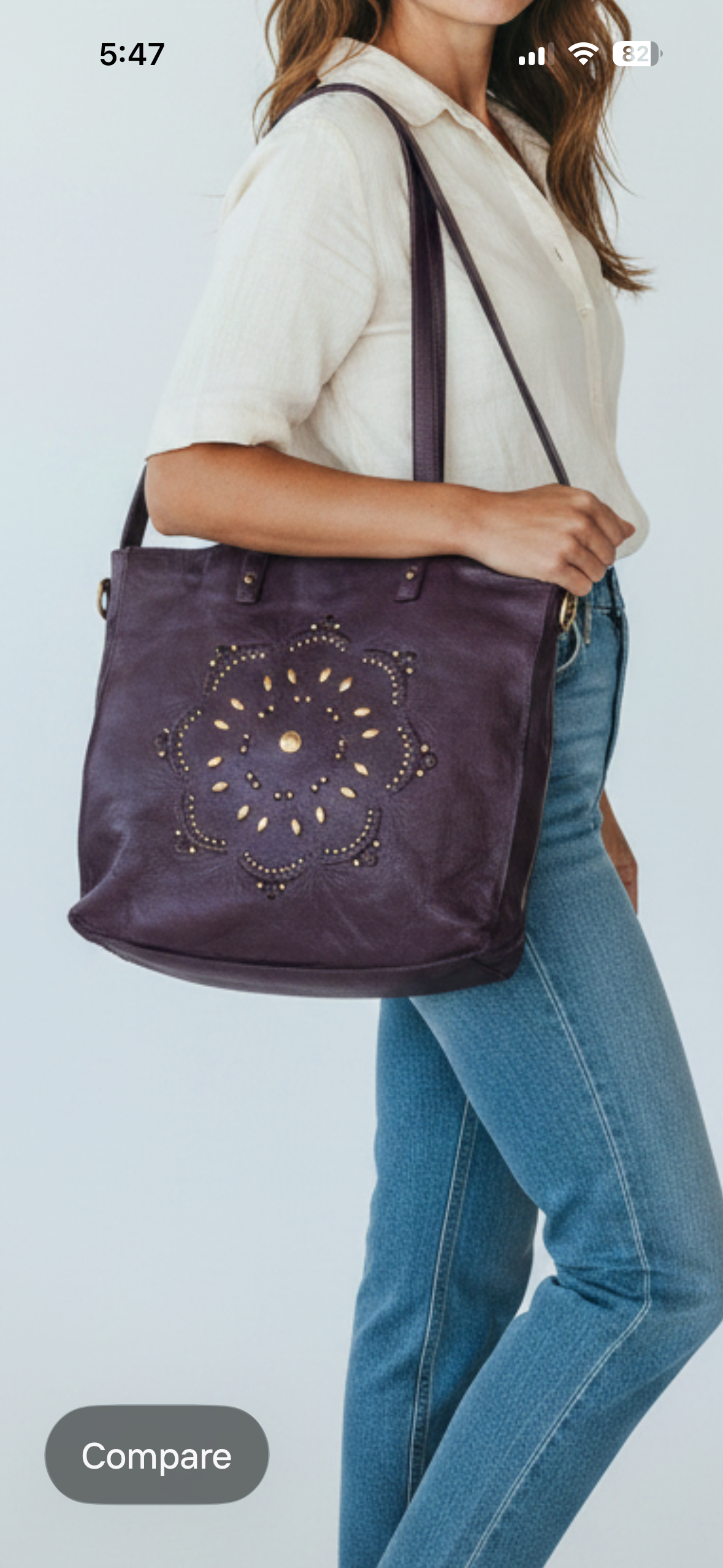 Lacy Tote Amethyst