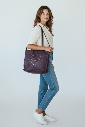 Lacy Tote Amethyst
