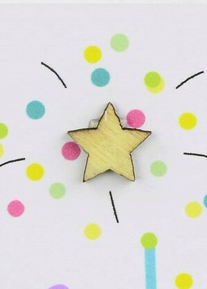 Hip Hip Hooray Card - Confetti