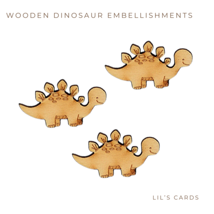Birthday Dinosaurs Greeting Card - Wooden Dino
