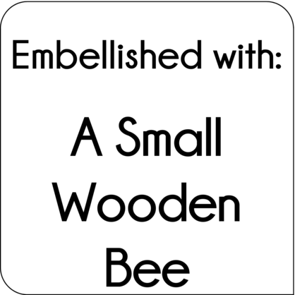 Birthday Wishes Floral Card with Wooden Bee Embellishment