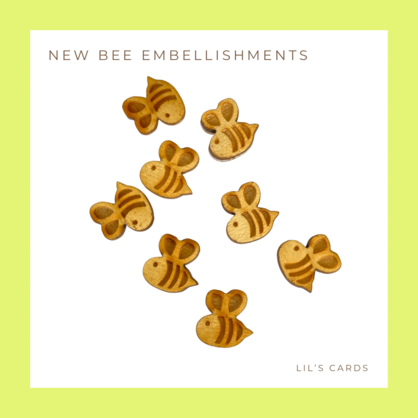 Birthday Wishes Floral Card with Wooden Bee Embellishment