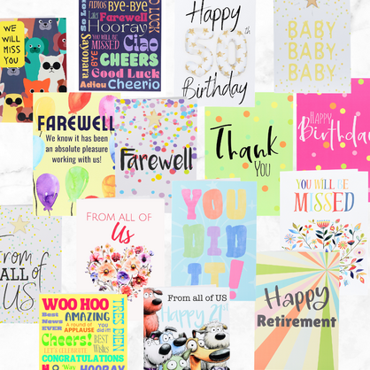 Card Sizes + Shipping + Returns