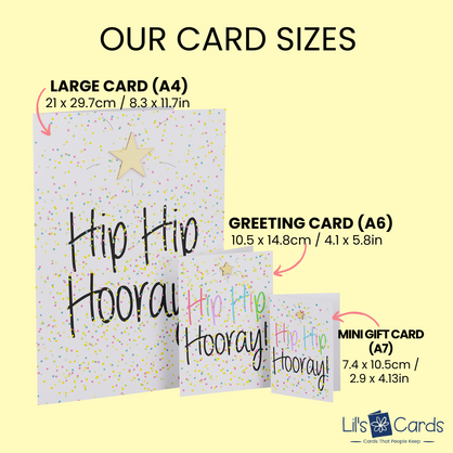 Card Sizes + Shipping + Returns