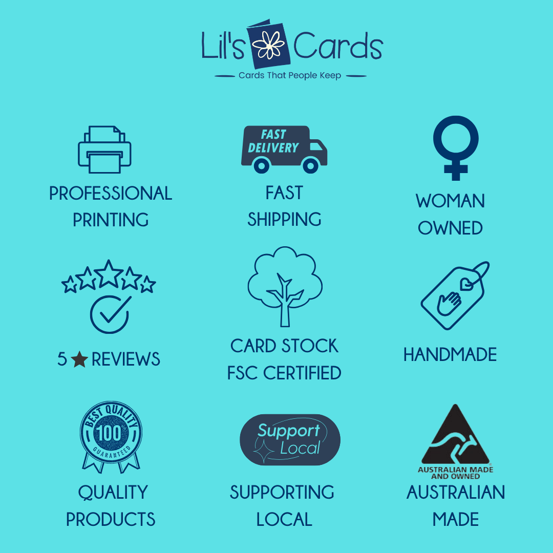 Card Sizes + Shipping + Returns