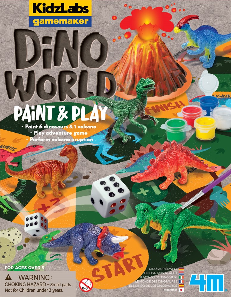 4M - KidzLabs - Gamemaker - Dino World Paint & Play