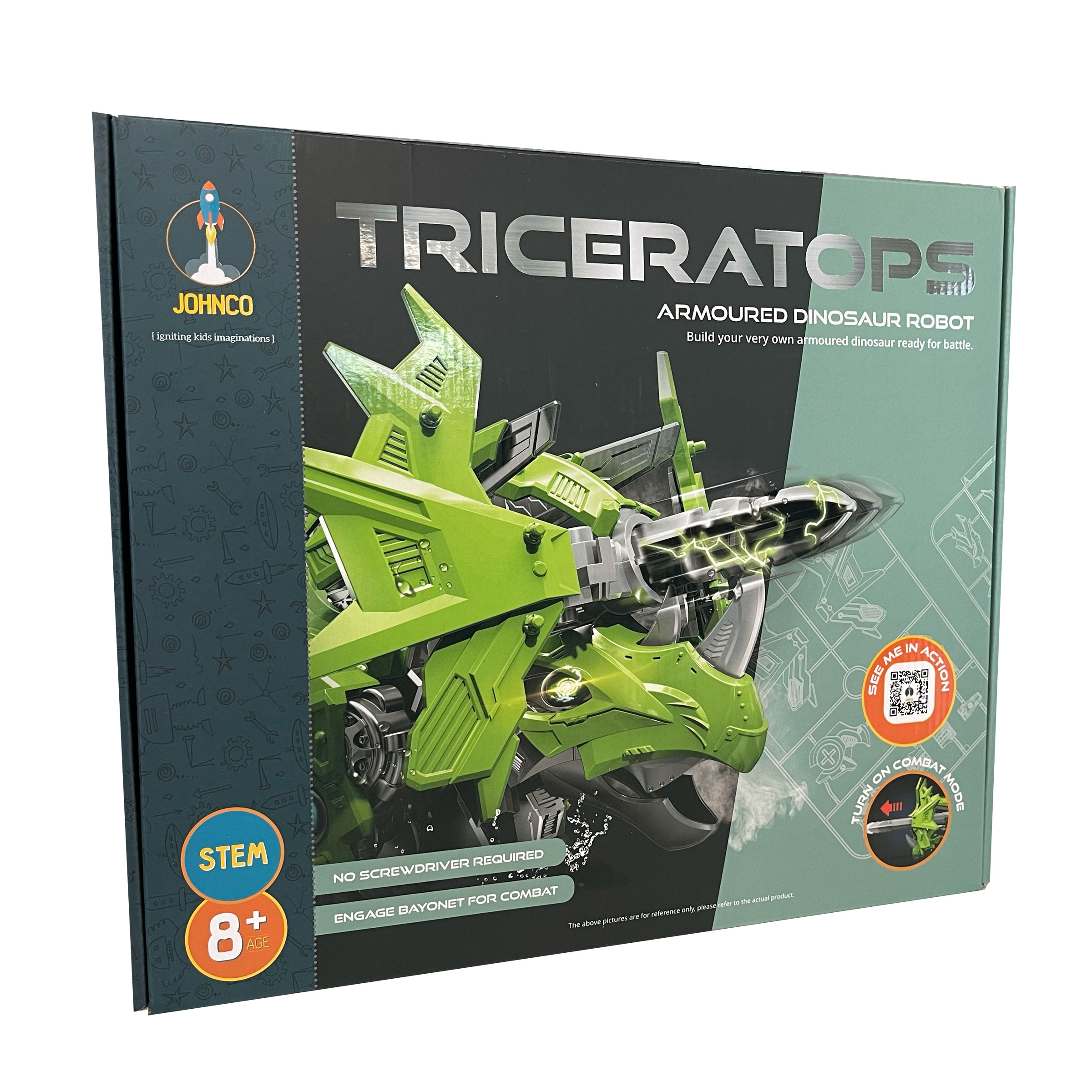 Johnco - Triceratops - Armoured Dinosaur Robot