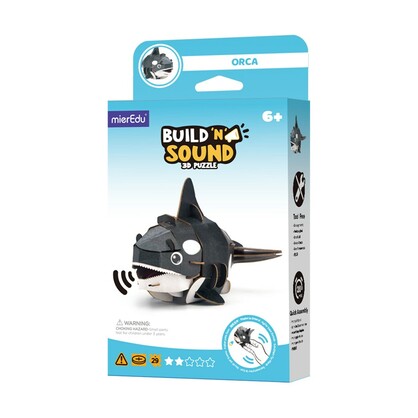 mierEdu - Build 'n' Sound 3D Puzzle - Orca