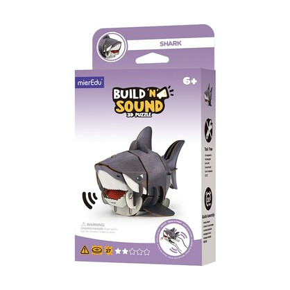 mierEdu - Build 'n' Sound 3D Puzzle - Shark