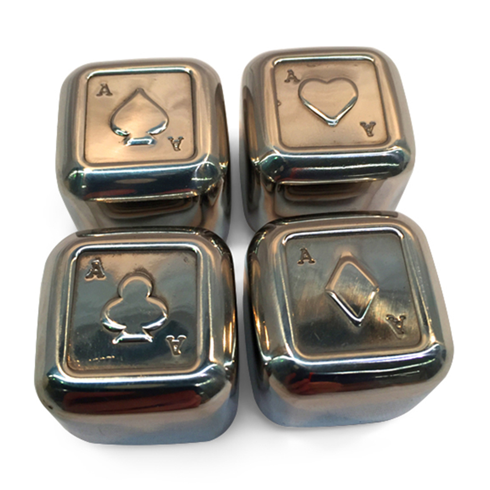 Men's Republic Playing Card Suits Ice Cubes - 4 Pieces