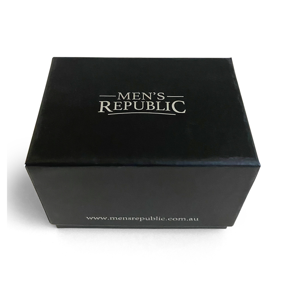 Men's Republic Watch set with 2 Bracelet - Chrome/Black