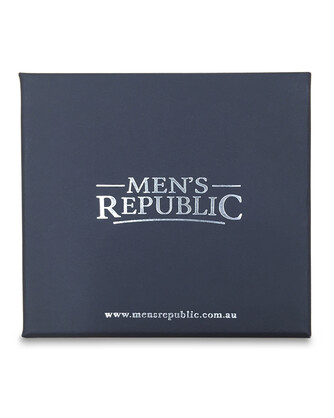 Men's Republic Leather Bracelet with Stainless Steel - 71