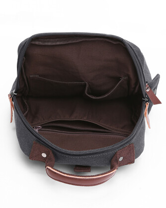 Men's Republic Canvas Single Strap Sling Backpack - Black