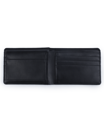 Men's Republic Faux Leather Wallet - 2 Tone Black