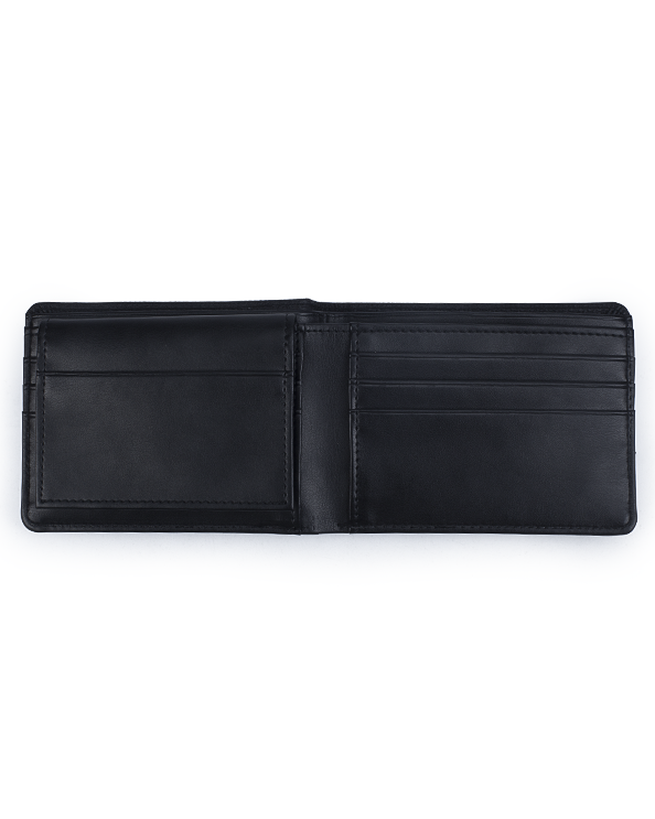 Men's Republic Faux Leather Wallet - 2 Tone Black
