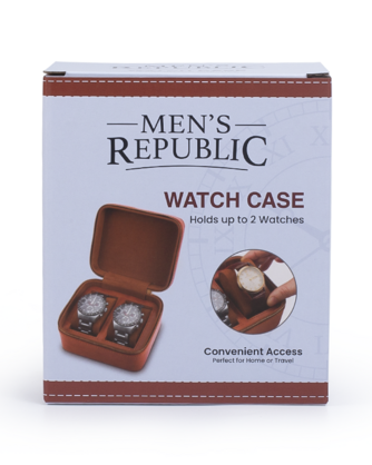 Men's Republic Watch Case - Fits 2 Watches